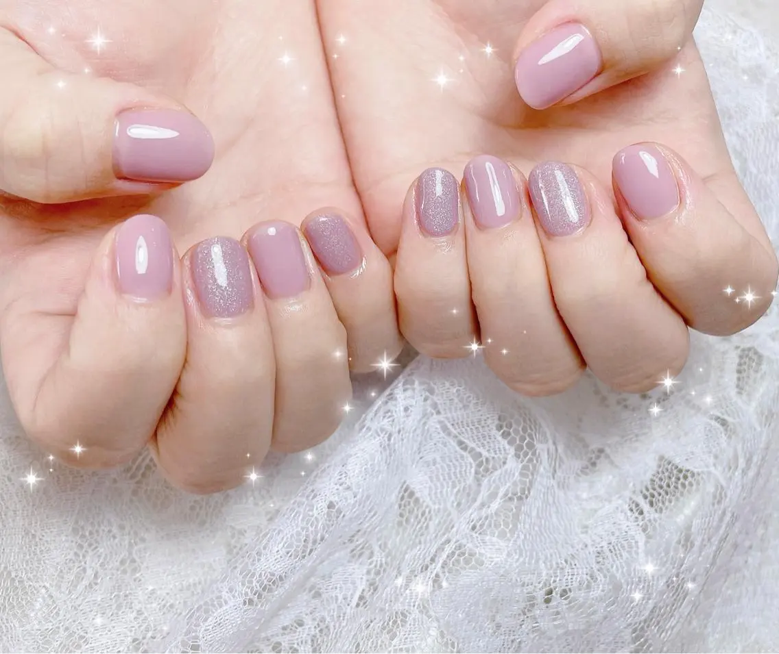 ネイル ピンク ハンドネイル フットネイル FLARE NAIL フレアネイルのネイルデザイン
