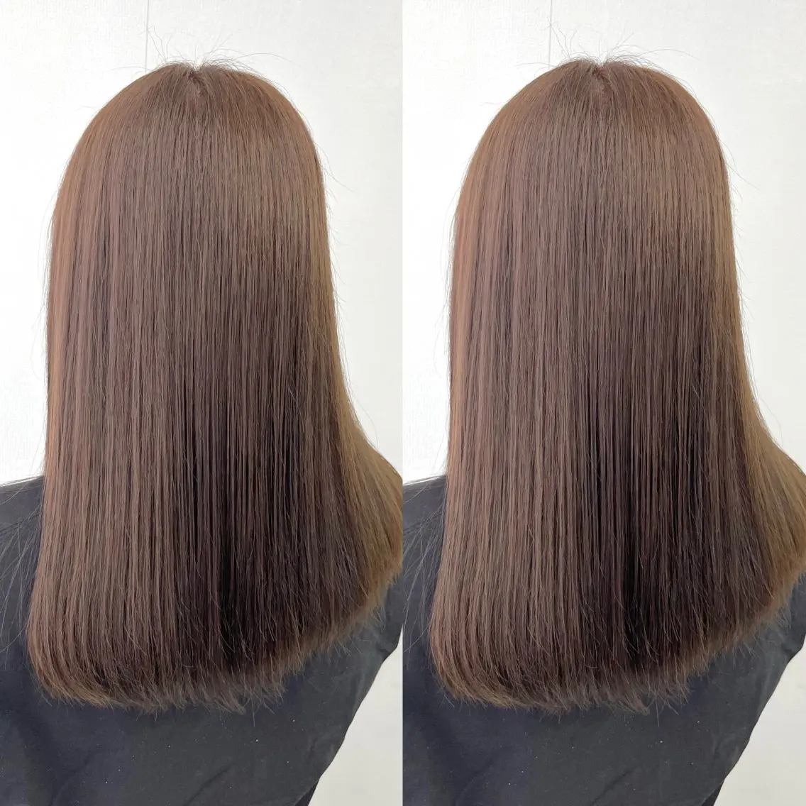 セミロング カット ヘアカラー トリートメント 透明感カラー🪿🤍 顔まわりカットのヘアスタイル