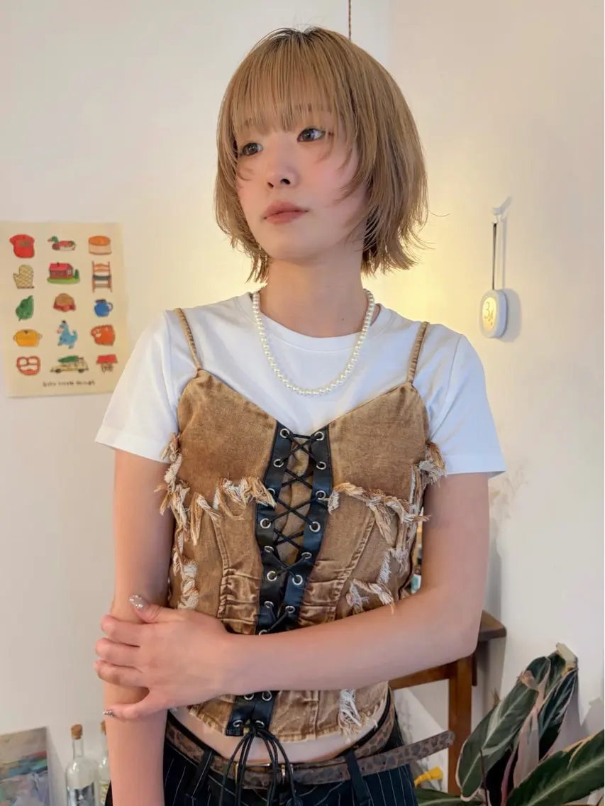 ショート 外ハネヘア カット フルヤ ユウキのヘアスタイル