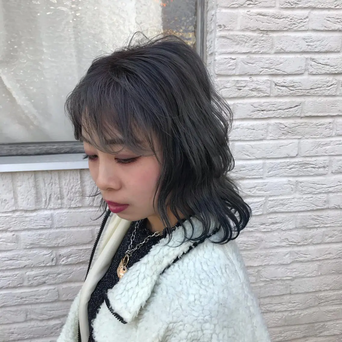 ミディアム 福原 優介のヘアスタイル