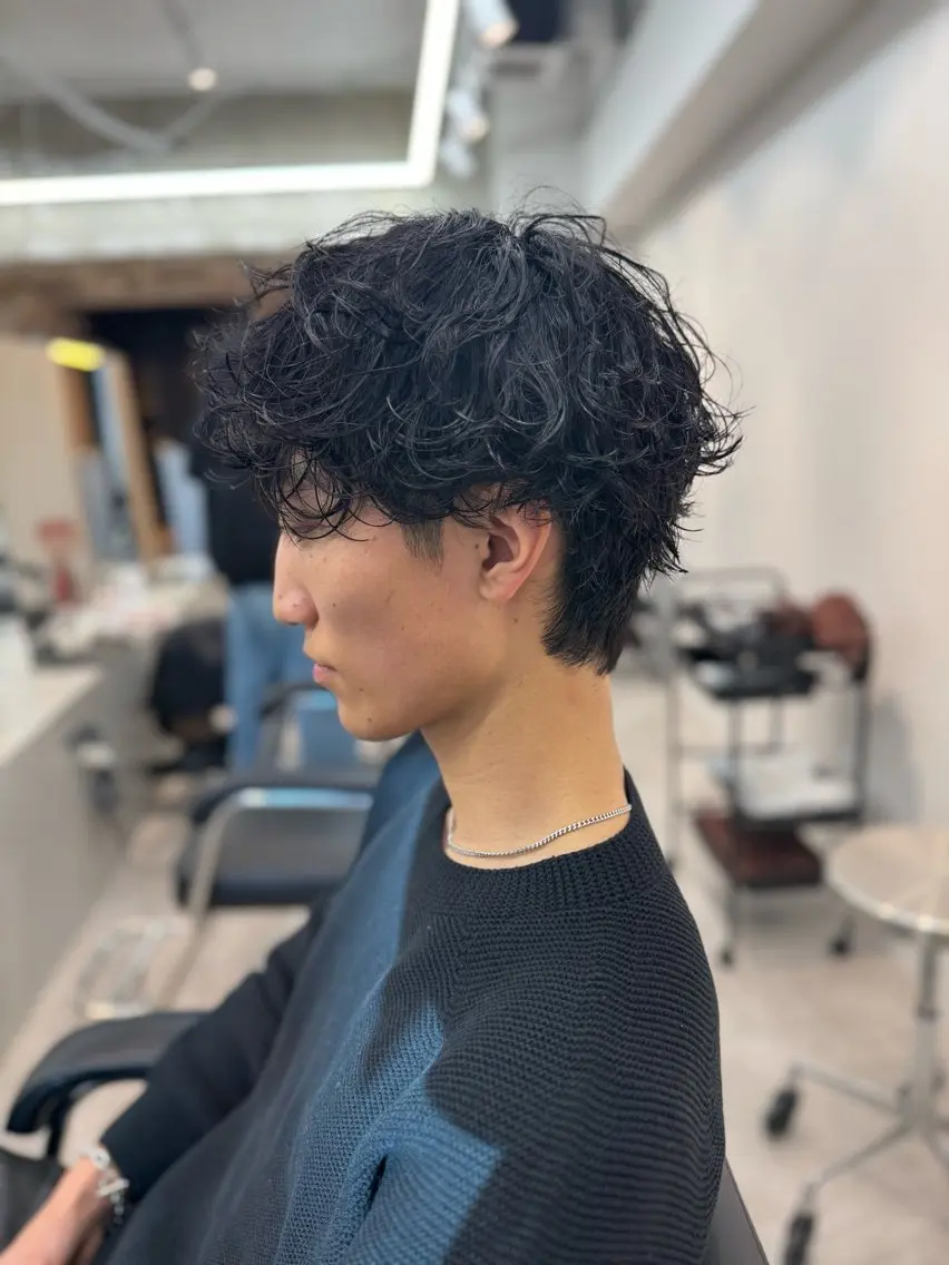 パーマ メンズ フェザーパーマ メンズパーマ スペインカール 波巻きパーマ ニュアンスパーマ カット パーマ 大宮/メンズパーマ 関勇也のヘアスタイル