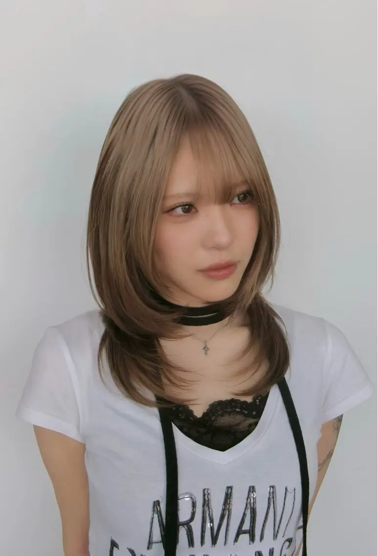 ミディアム 清水 柊人のヘアスタイル