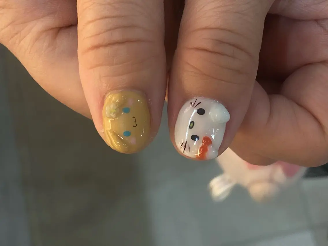 ネイル ハンドネイル フットネイル nano/きもかわ nail🐬🫧のネイルデザイン