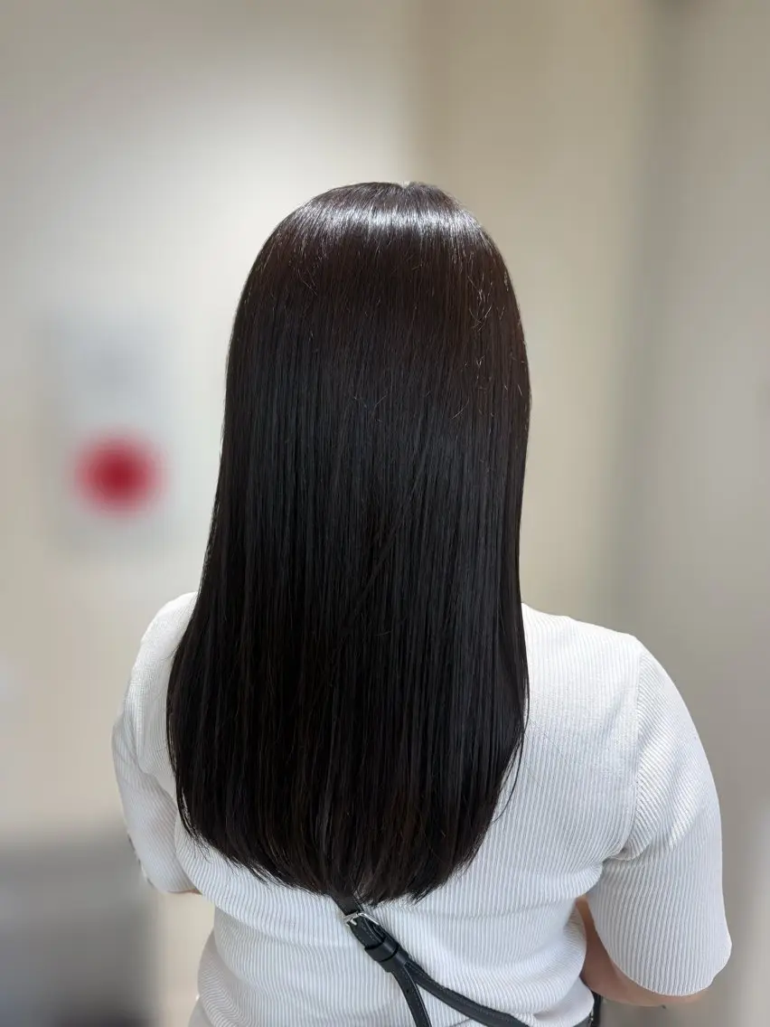 透明感カラー➕オージュア 1STEP トリートメント(超音波アイロン付🫧)の写真
