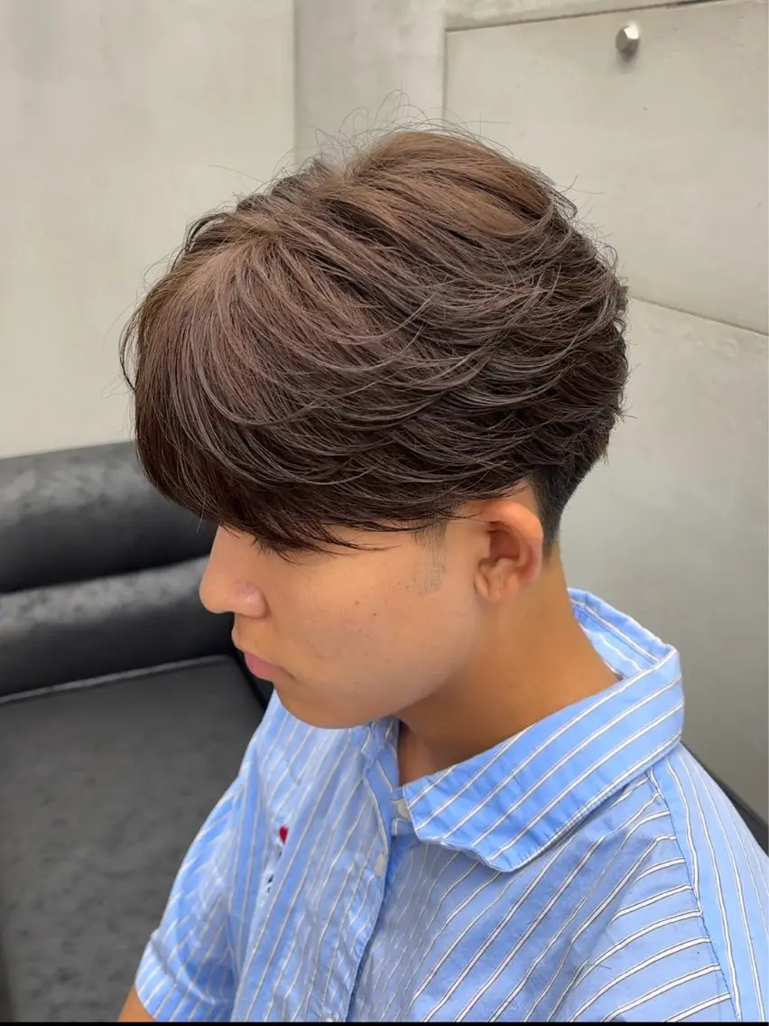 ミディアム カット ヘアカラー メンズ特化/カット パーマ/あこのヘアスタイル