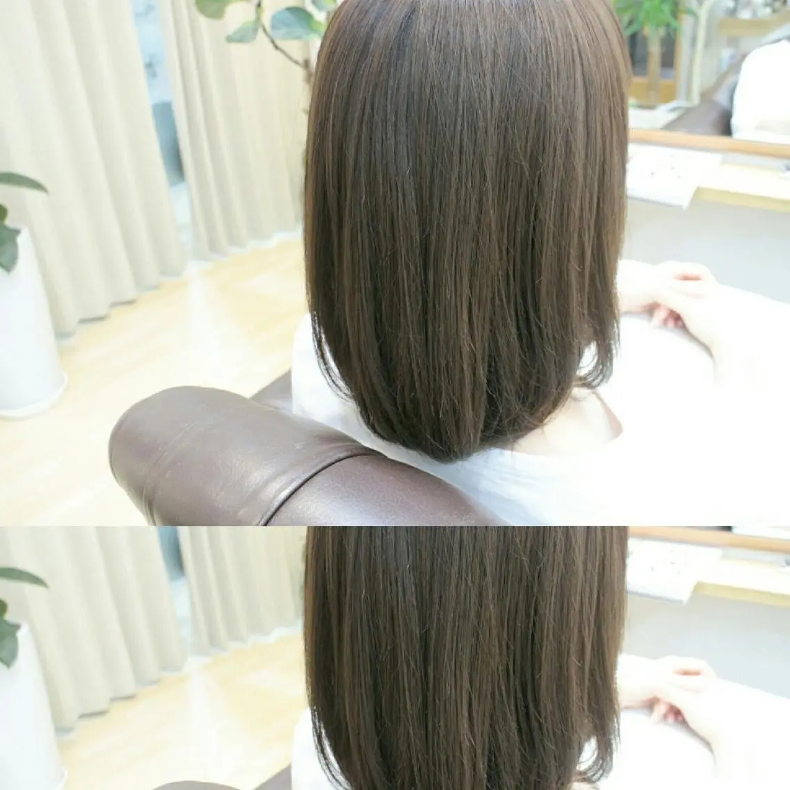カラー アッシュ ブルーカラー ブルーアッシュ クニモトハルナ ボブ/柔らかカラーのヘアスタイル