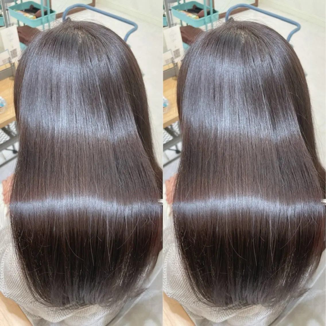 ロング ヘアカラー トリートメント 髪質改善✨艶髪カラー 縮毛矯正✨有田仁志のヘアスタイル
