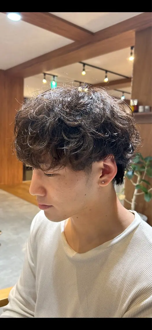 パーマ メンズ メンズパーマ カット パーマ ルキヤ/ elima横浜西口のヘアスタイル