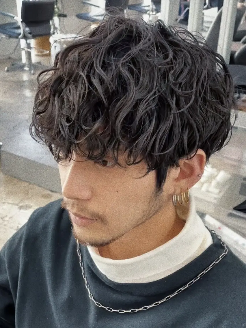 ショート メンズ カット パーマ fifth大川 尚輝のヘアスタイル