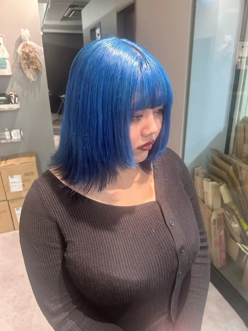 カラー ヘアカラー やの ゆきなのヘアスタイル