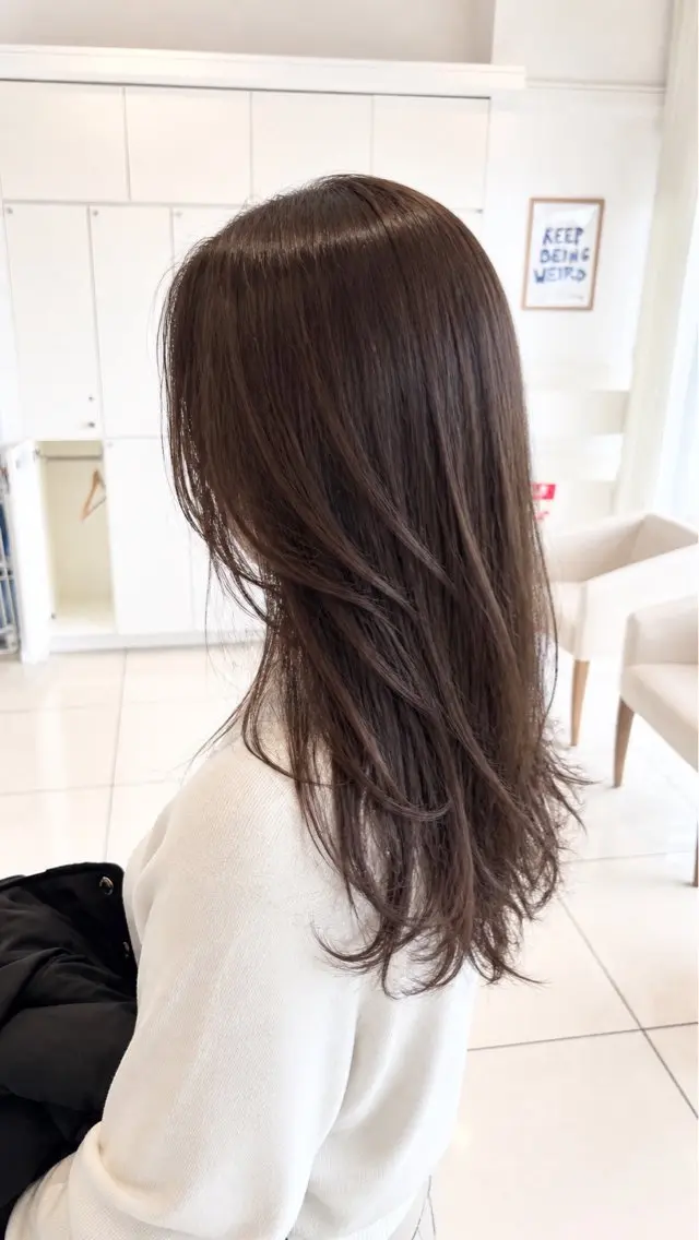 ロング カラー カット ヘアカラー トリートメント 金子 直樹のヘアスタイル