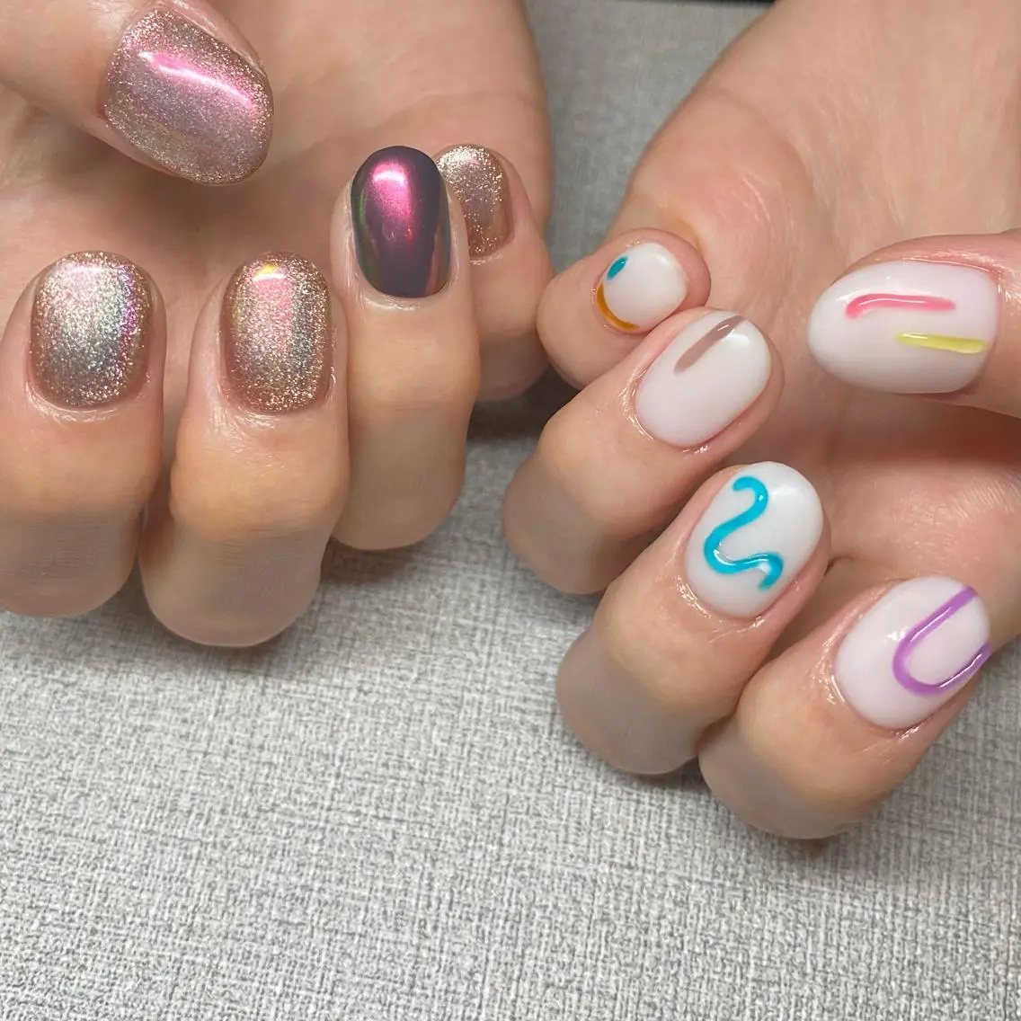 ネイル アートネイル ニュアンスネイル 春ネイル 夏ネイル ハンドネイル 山田 貴子のネイルデザイン