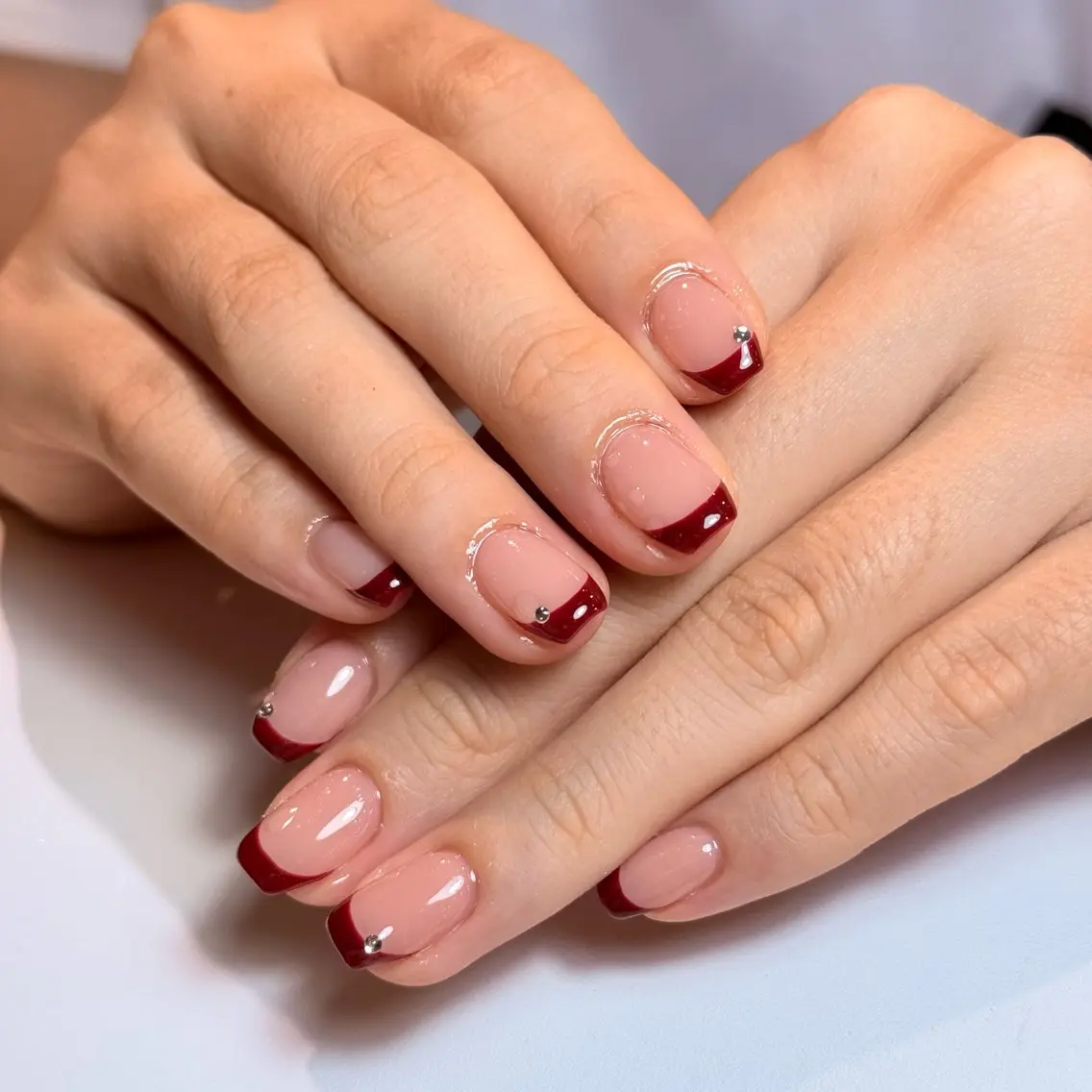 ネイル アートネイル チークネイル フレンチネイル グラデーション キラキラネイル ハンドネイル Risa_ Nailのネイルデザイン