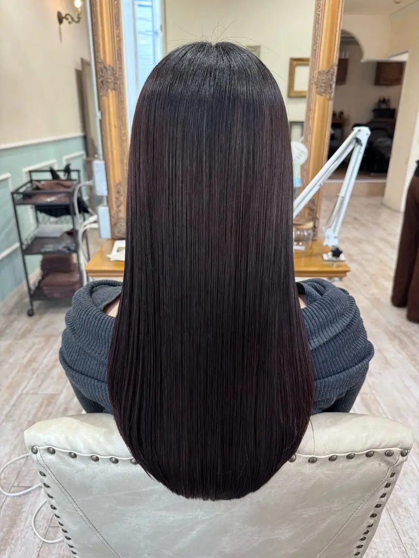 ロング カラー 髪質改善 レイヤーカット ロング カット ヘアカラー トリートメント 新越谷noble店長 松本拓也▶◀*.のヘアスタイル