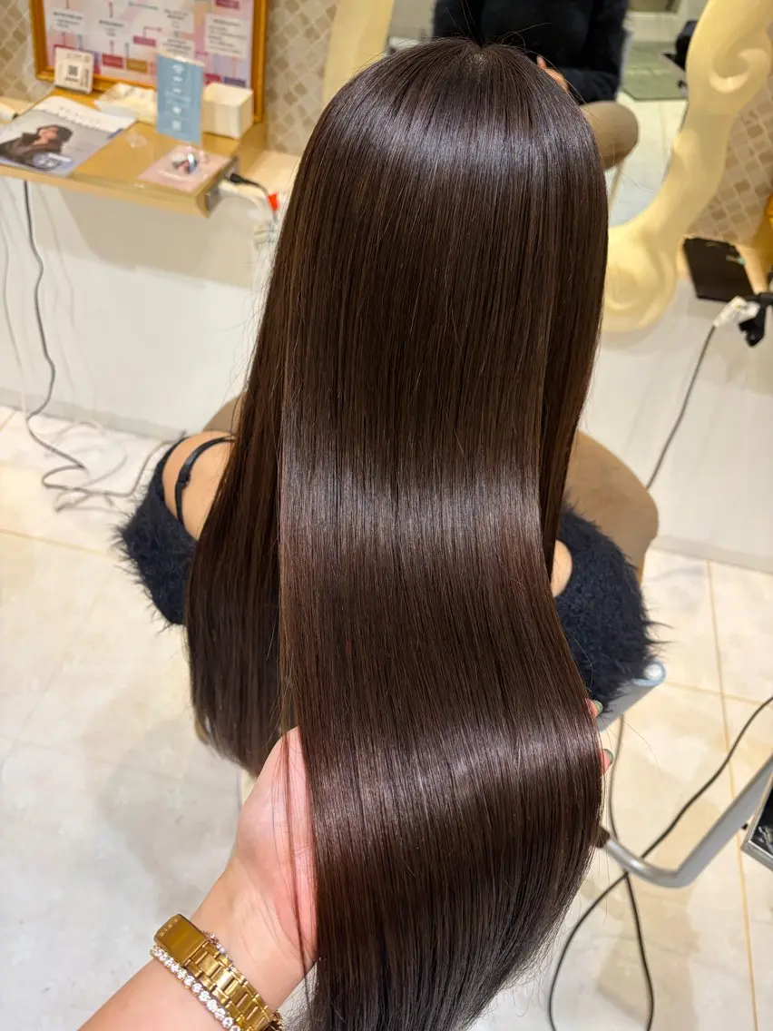 ロング カラー ブラウンカラー 透明感カラー カット ヘアカラー 💐レイヤー/透明感 カラー💐智口彩香のヘアスタイル
