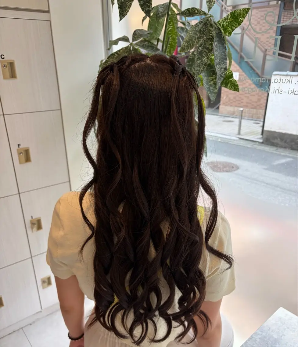 ヘアアレンジ ヘアアレンジ🎀🫧 /艶カラー💕かほのヘアスタイル