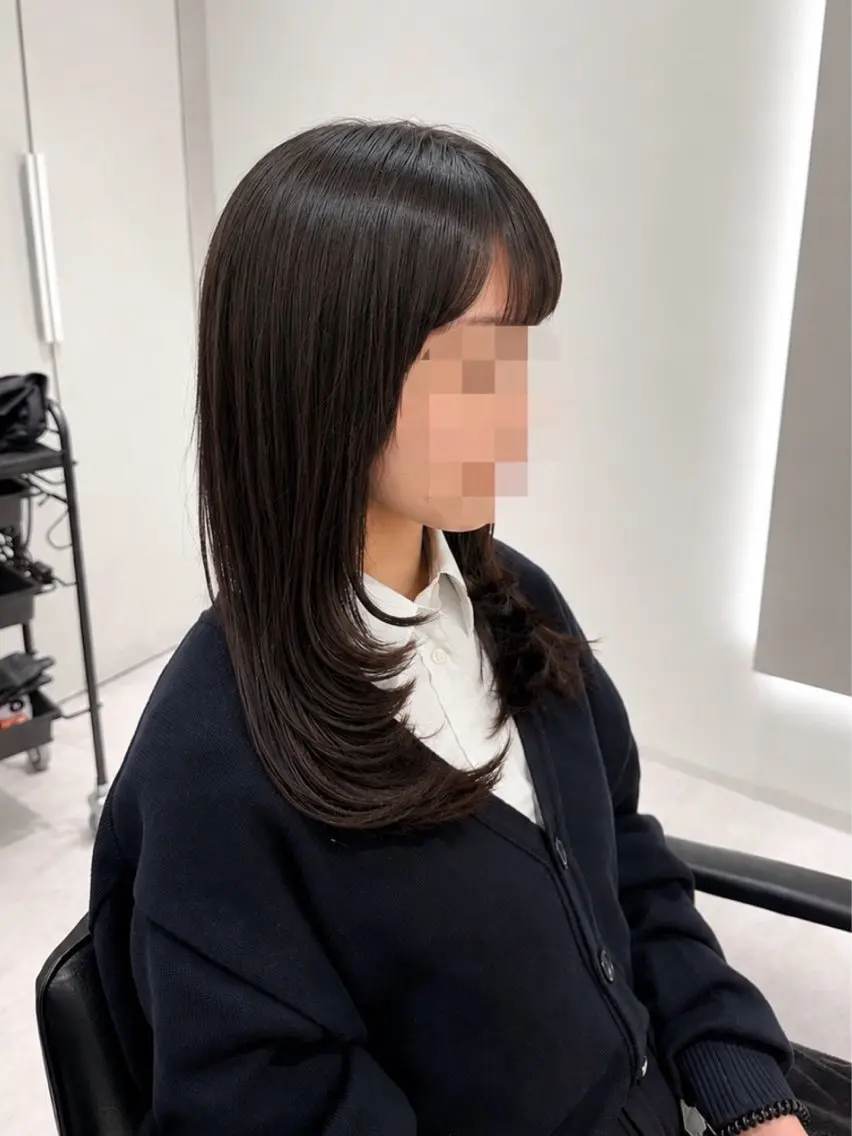 ミディアム カラー カット 松戸レイヤーカット 塚原悠斗のヘアスタイル