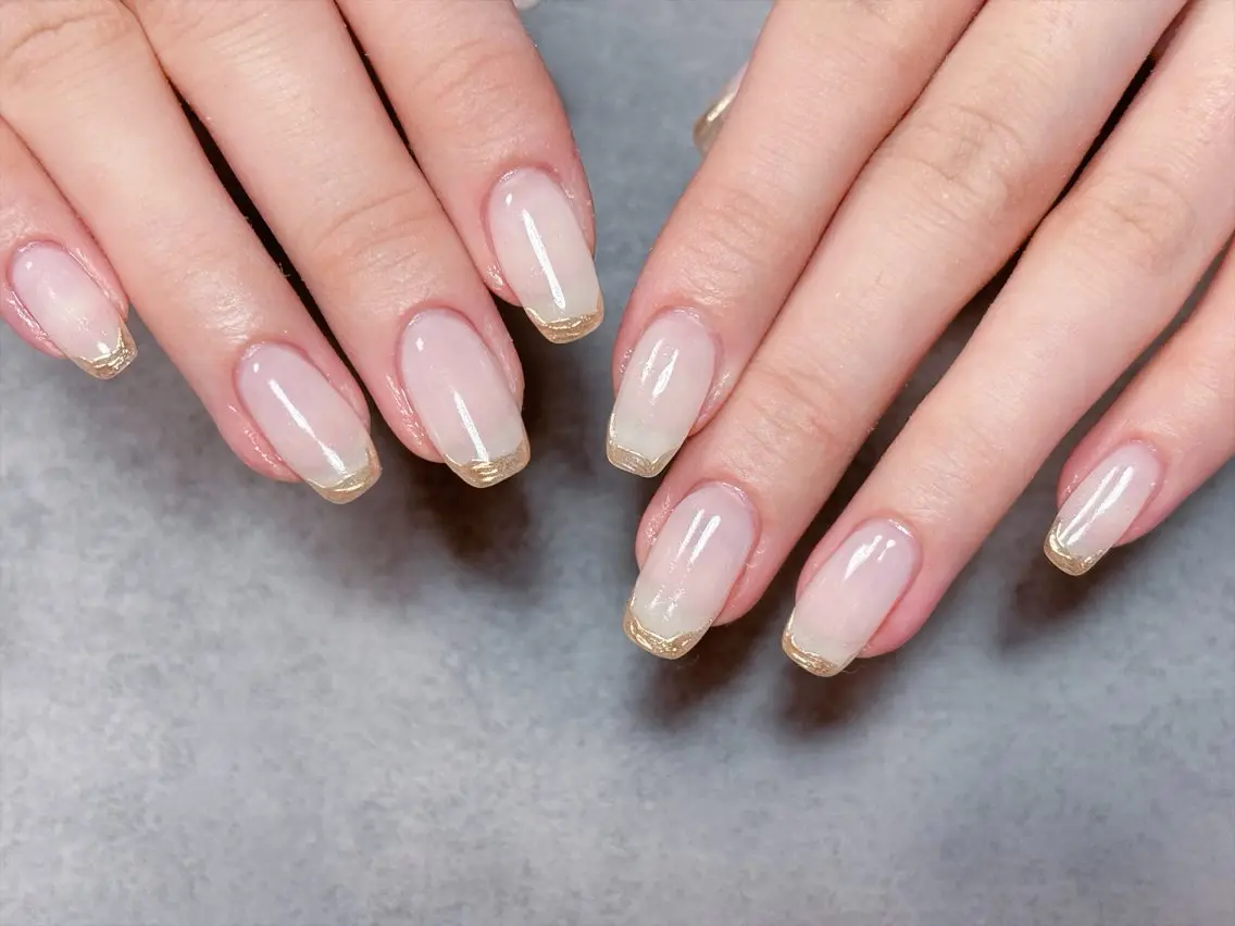 ネイル フレンチネイル マグネットネイル ミラーネイル ニュアンスネイル 夏ネイル ハンドネイル ハンドケア 💫ゆか_ Nailartistのネイルデザイン