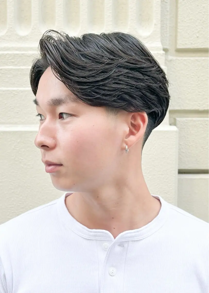 ショート パーマ メンズ メンズパーマ カット パーマ 三宮メンズカット ヨシイッキのヘアスタイル