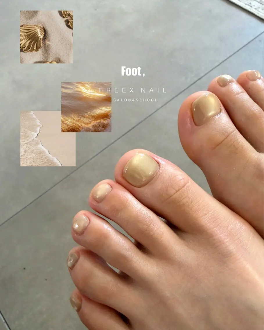 ネイル マグネットネイル フットネイル freex nail /ニュアンス/個性派のネイルデザイン