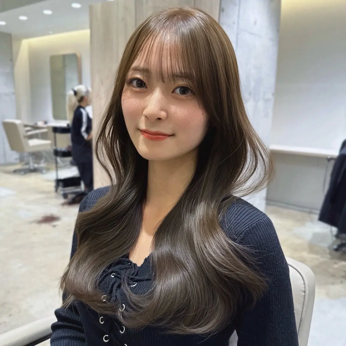 ロング カット ヘアカラー トリートメント 🦋トレンドヘア🦋 竹内克弥のヘアスタイル