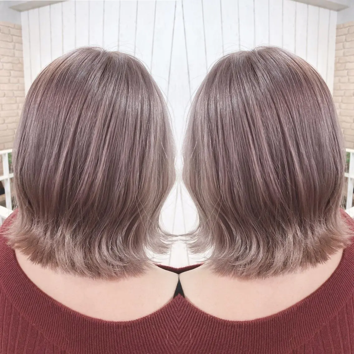 ショート カラー パーマ ヘアアレンジ アッシュ バレイヤージュ ベージュカラー ブリーチ 透明感カラー ヘアカラー トリートメント 👑指名率No.1 👑坂口飛翔のヘアスタイル