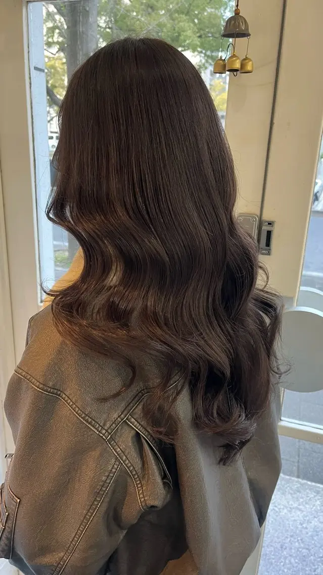 ロング カット ヘアカラー トリートメント 中村 桃子のヘアスタイル