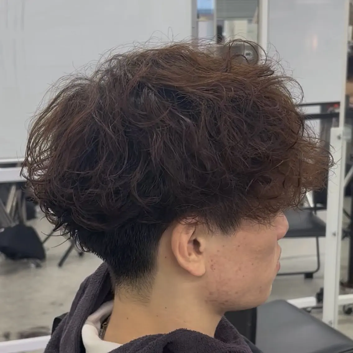 ショート パーマ メンズ カット パーマ 当日予約OK‼️/ メンズ特化/わたるのヘアスタイル
