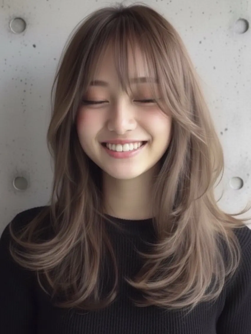 カラー ヘアカラー 金城 奈菜のヘアスタイル