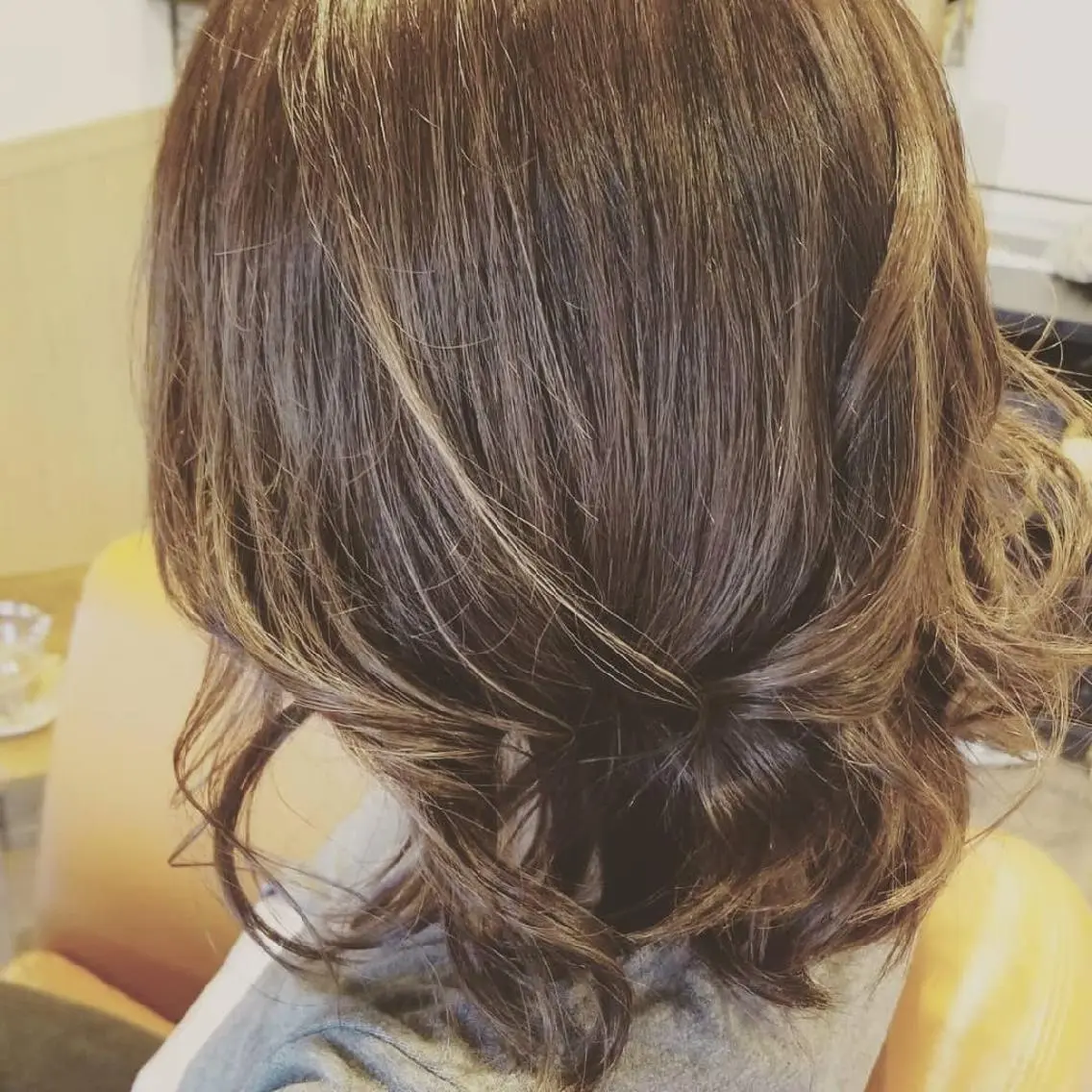 ミディアム カラー アディクシーカラー バレイヤージュ イルミナカラー 外国人風カラー レイヤーカット カット ヘアカラー トリートメント spa hair ark 富井直美のヘアスタイル