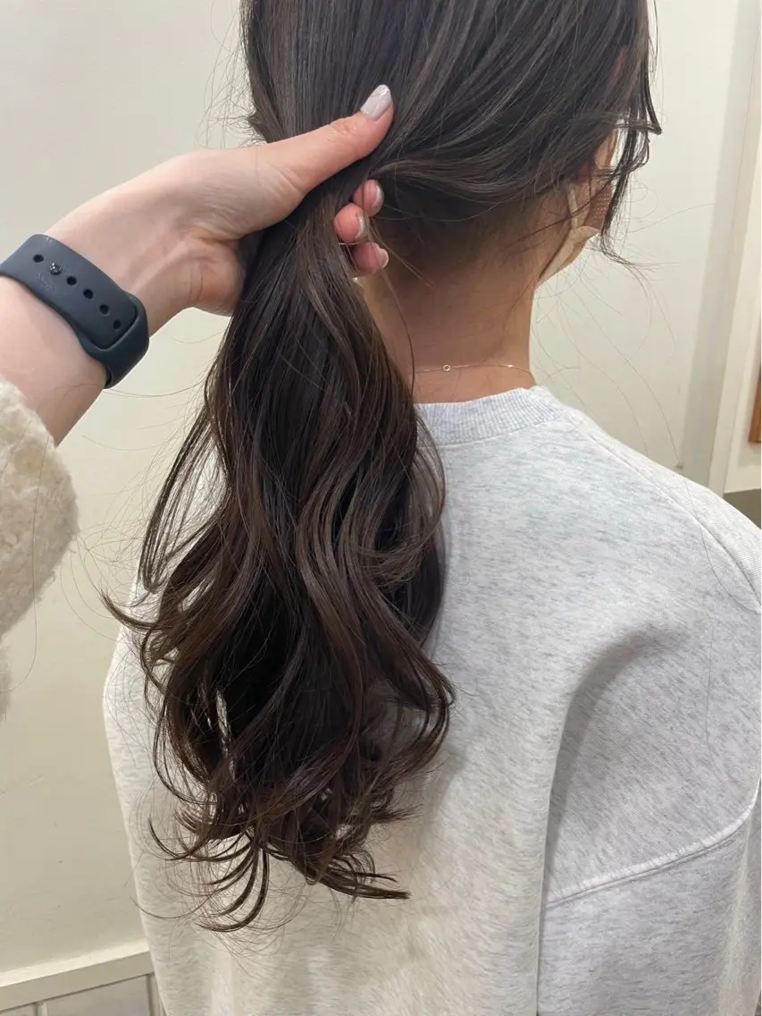 ロング 韓国ヘア ‎⟡.·KANA🐥のヘアスタイル