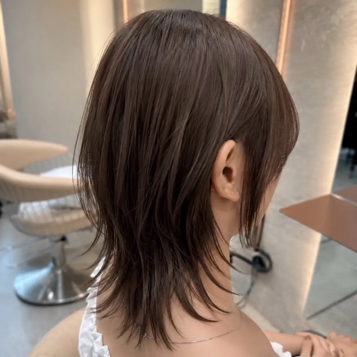 セミロング カット ヘアカラー トリートメント ウルフカット/ レイヤー/大石晴也のヘアスタイル