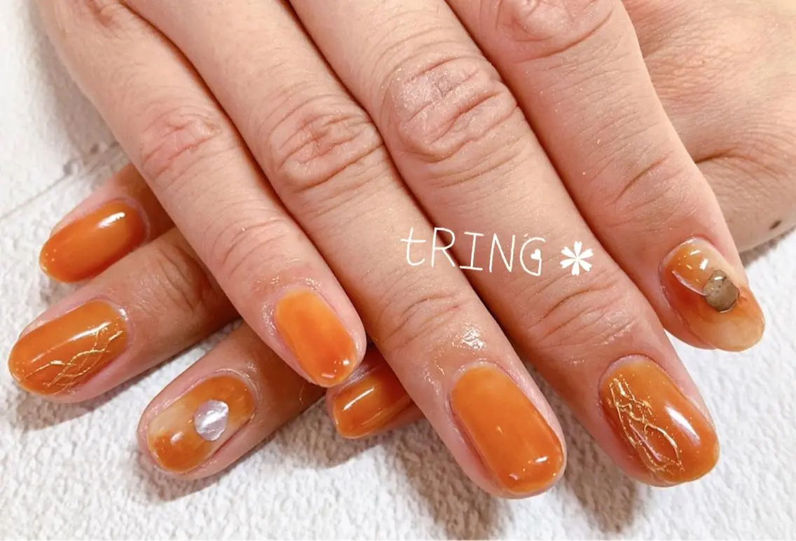 ネイル ハンドネイル tRING* しいの木台のネイルデザイン