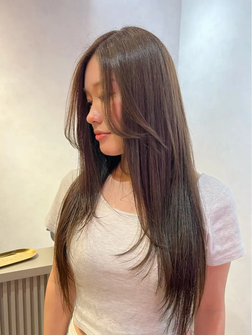 カラー カラーモデル 募集🤍ྀི麗央のヘアスタイル