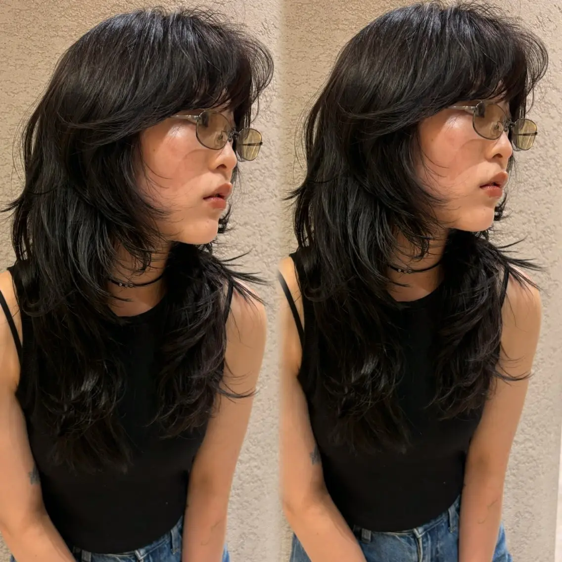 ロング カラー 似合わせカット カット ヘアカラー トリートメント レイヤー/髪質改善 Lond ambreのヘアスタイル