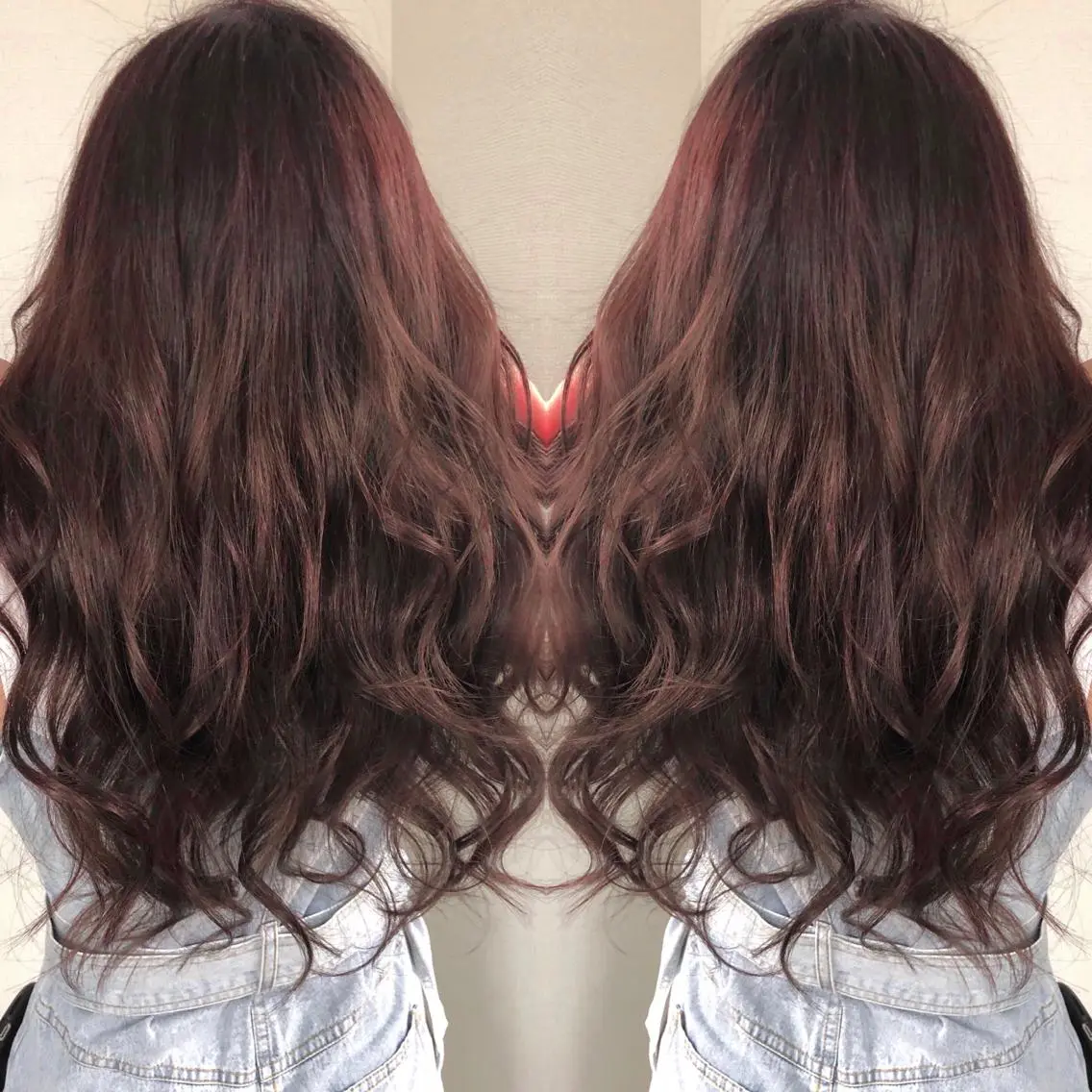 ロング カラー こやま りほのヘアスタイル