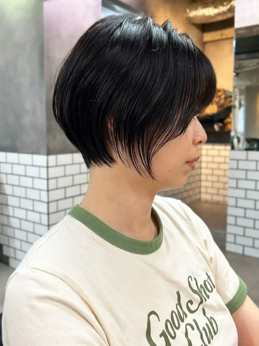 ショート ハイライト 髪質改善 ショートヘア カット トリートメント 内藤　宏紀 tidasmileのヘアスタイル