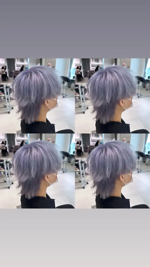 ショート カラー ヘアアレンジ メンズ 💎韓国レイヤー× 髪質改善ゆうま💎のヘアスタイル