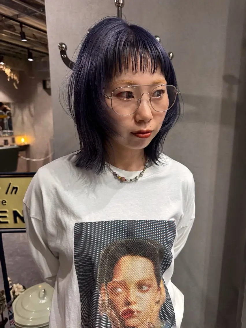 ミディアム カラー パーマ ヘアアレンジ メンズ カット ヘアカラー 心斎橋美容室 Junのヘアスタイル