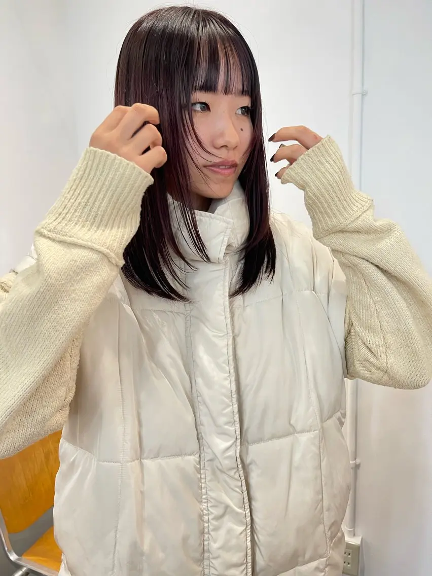 セミロング カラー Terve.野崎 真里奈のヘアスタイル