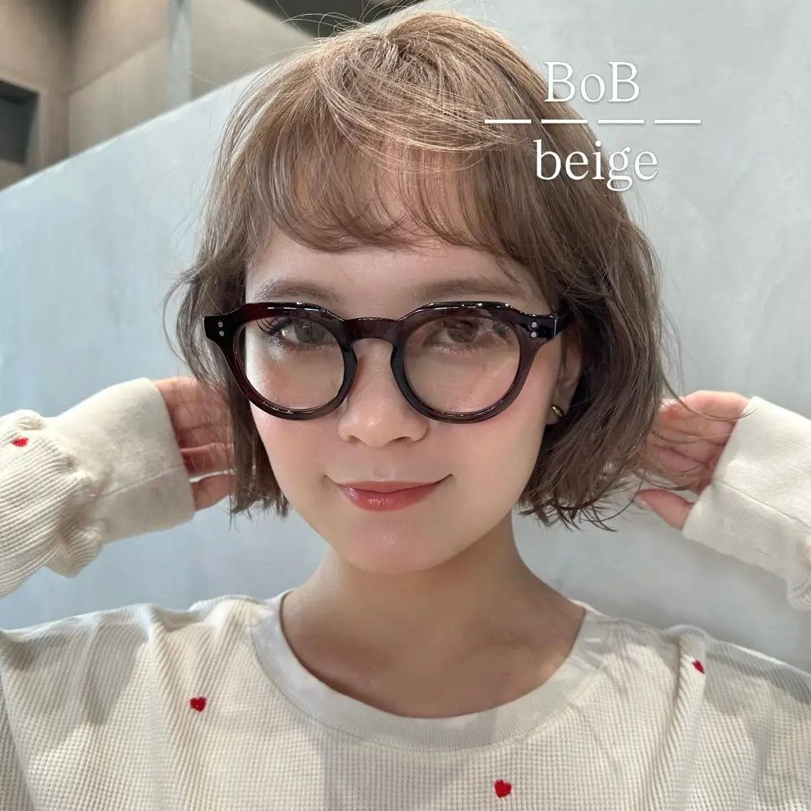 ミディアム カット ヘアカラー トリートメント ボブ/レイヤー/ 縮毛矯正/Yukiのヘアスタイル