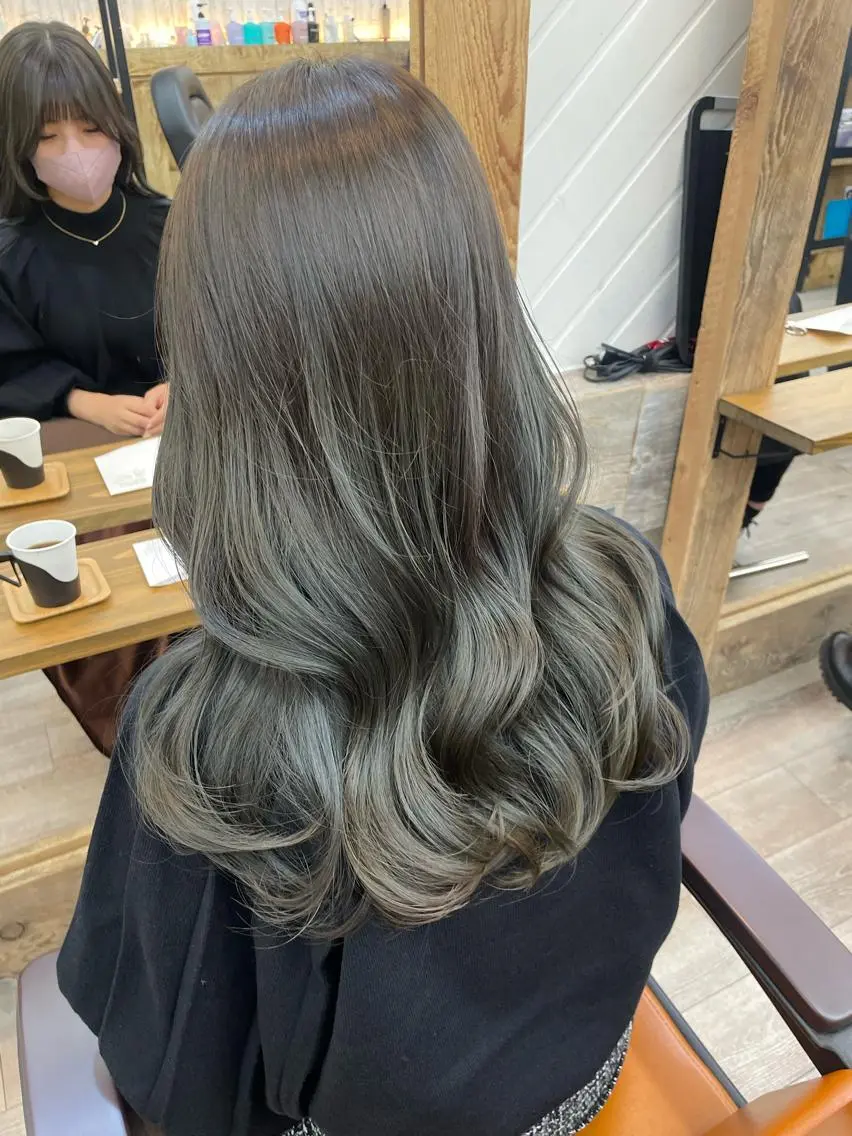 【人気No.1】イルミナカラー+カット+韓国waterトリートメント❤️巻き仕上げ付きの写真