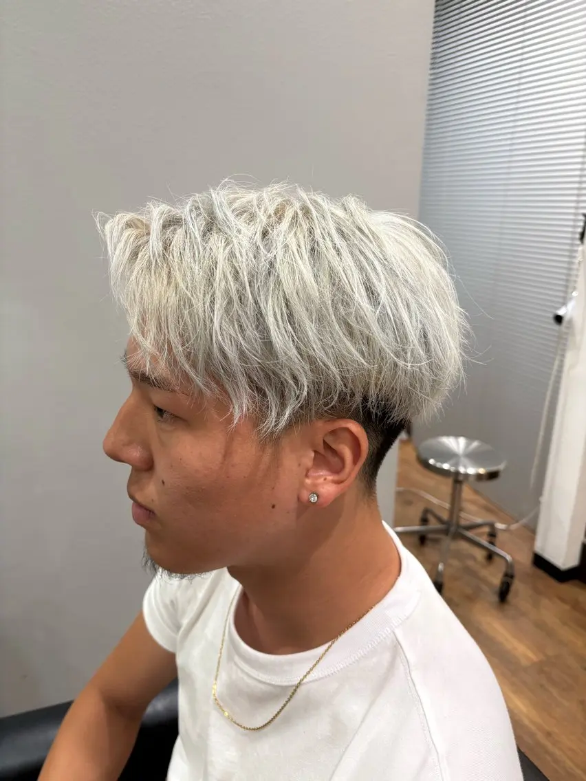 メンズ ヘアカラー トリートメント "漢"をあげる美容師 『REN』のヘアスタイル