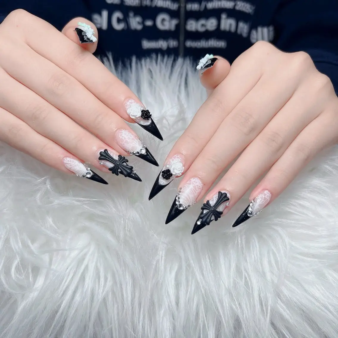 ネイル チークネイル 長さ出し フラッシュネイル フレンチネイル グラデーション ハンドネイル Lenie Nail Salonのネイルデザイン