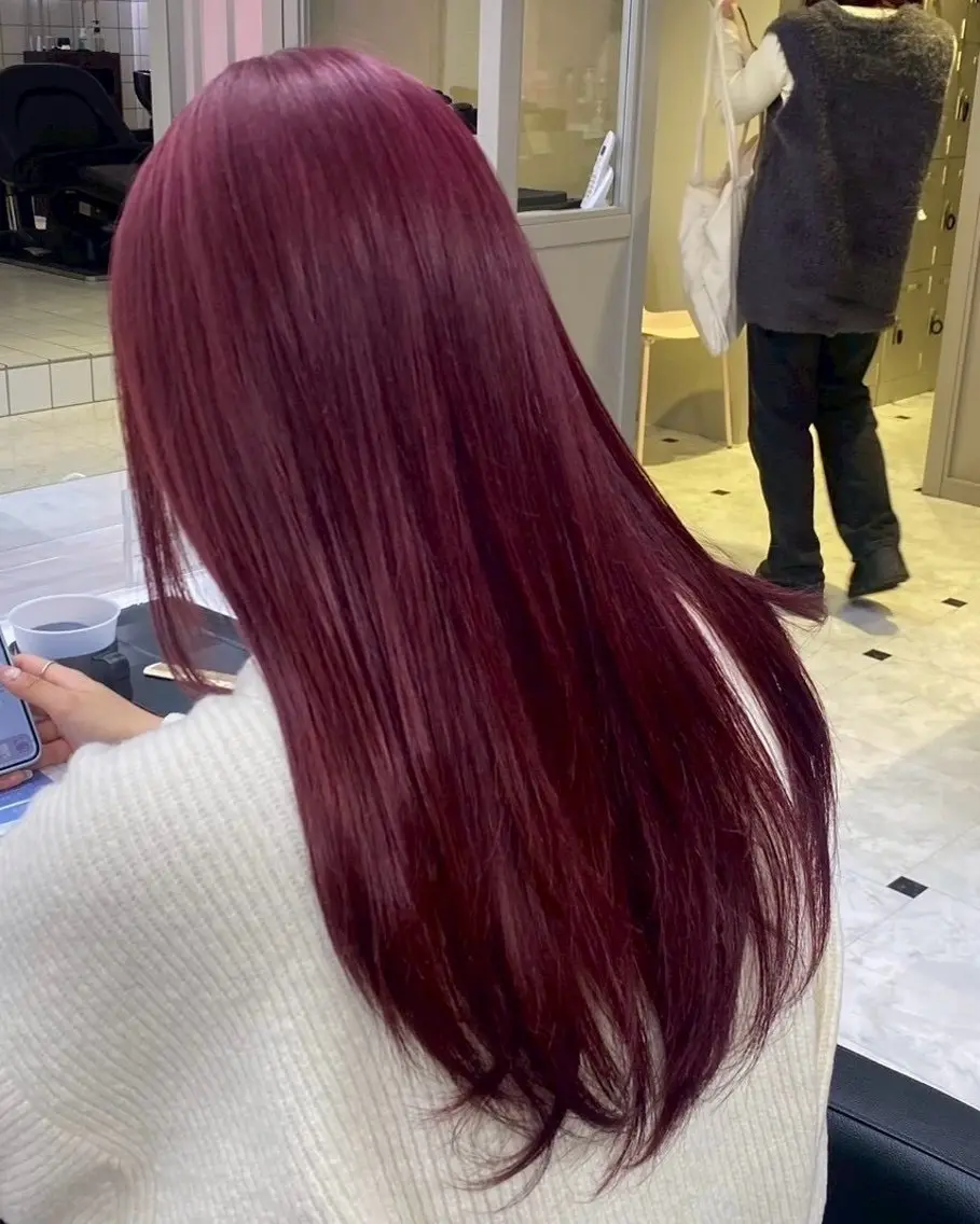 ロング ヘアカラー トリートメント 越智 海斗のヘアスタイル
