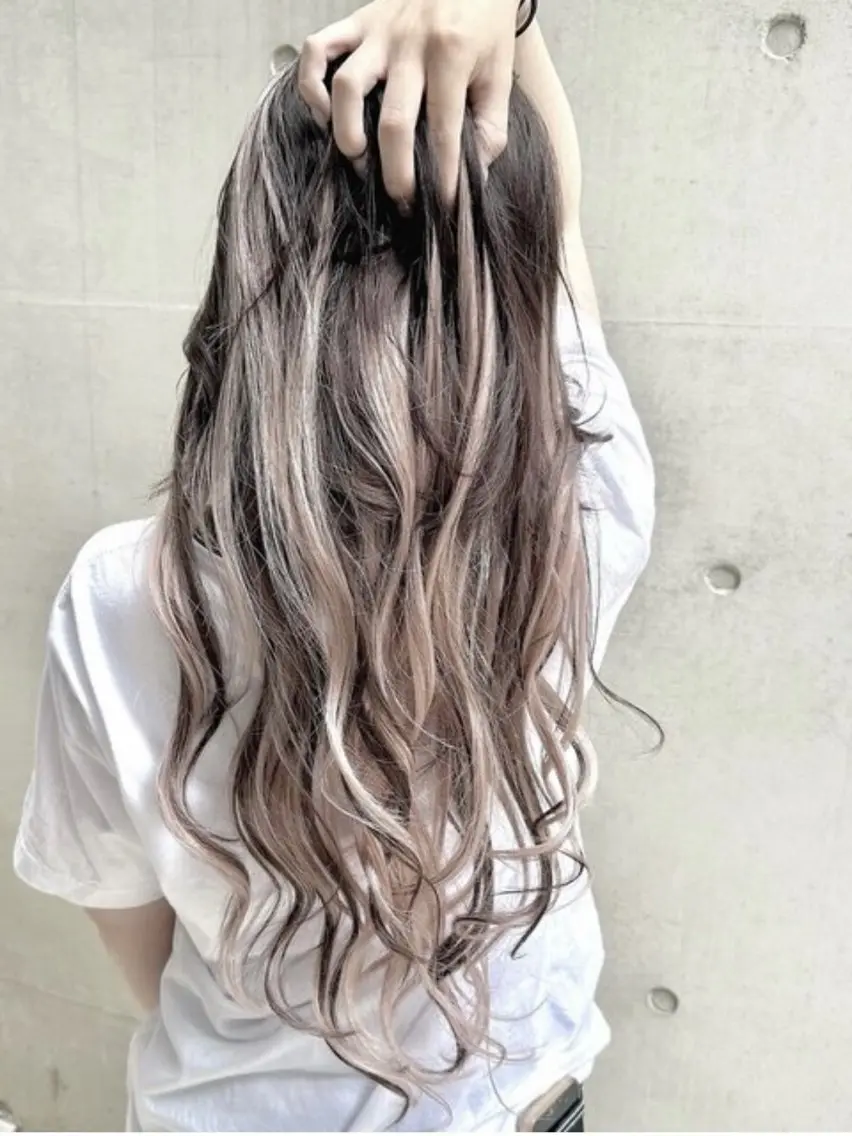 ロング シールエクステ エクステ エクステ ｳｲｷ/羽エクステ シールエクステのヘアスタイル