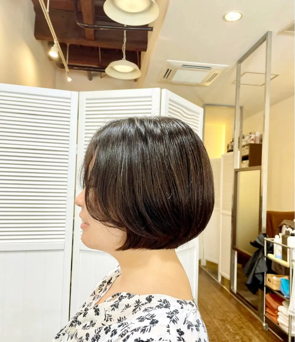 ショート ボブ 中川 淳一朗のヘアスタイル