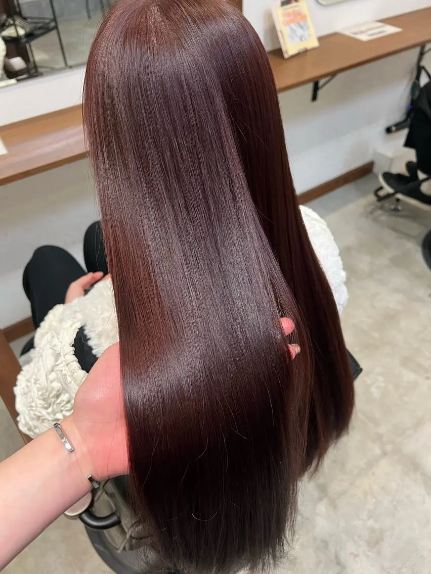 ロング カラー ブリーチ ブリーチなしカラー Ami ケアブリーチ/表参道のヘアスタイル