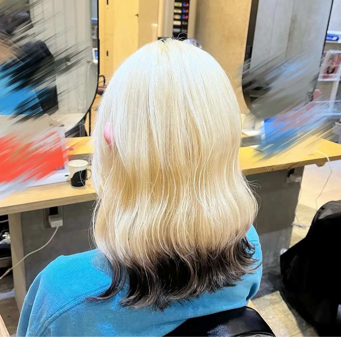 ミディアム カラー カット ヘアカラー トリートメント 🌷お洒落推しカラー moe🐰🌷のヘアスタイル