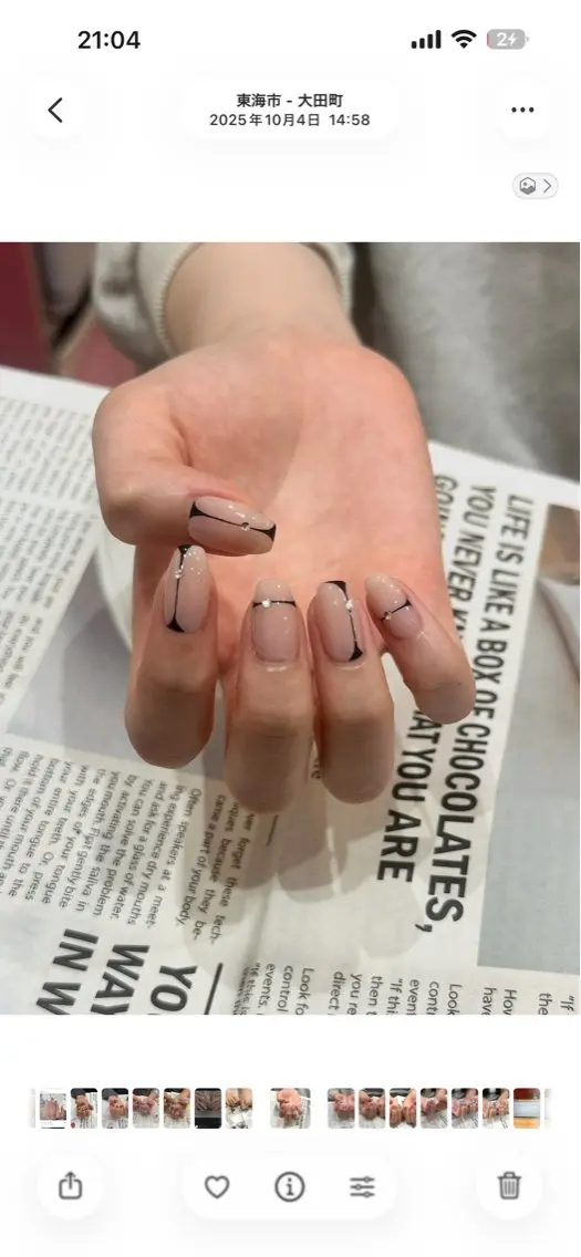 ネイル アートネイル シンプルネイル 春ネイル ストーンネイル ハンドネイル M.wish太田川店 💅🏼Arisaのネイルデザイン